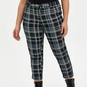 Torrid Plaid Challis Joggers size 4
